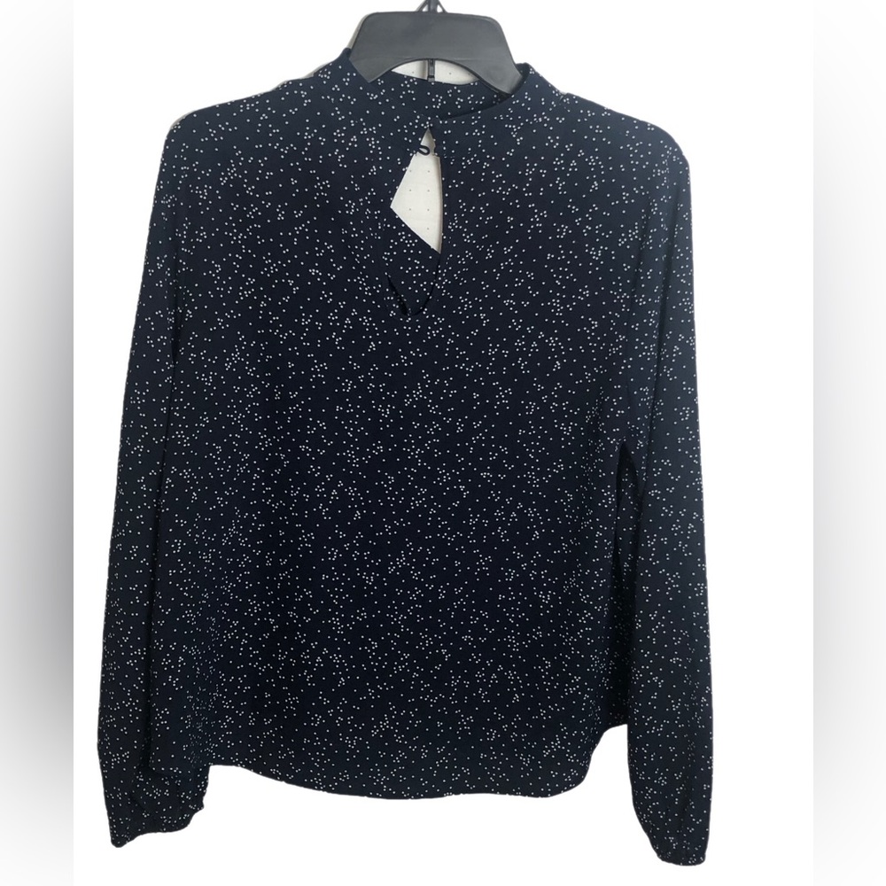 August Mist Riley Choker Neckline Blouse